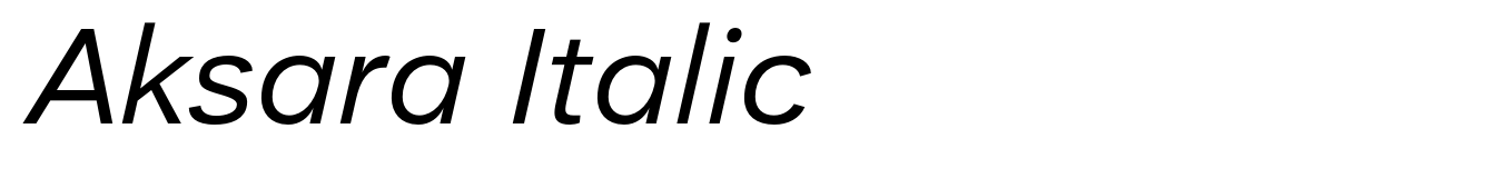Aksara Italic